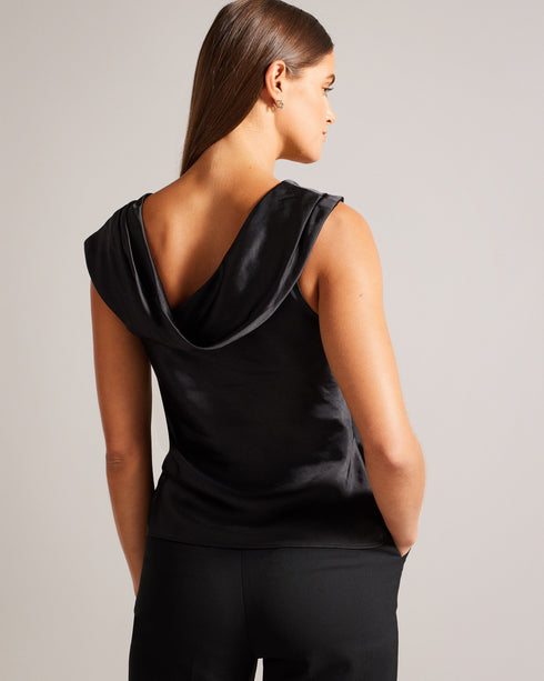 DEANAAH-Tops-DEANAAH is a true statement piece. With its draped cowl neck and asymmetric neckline, this top is sure to turn heads. Crafted from luxurious satin fabric, it's perfect for special occasions or adding effortless elegance to your everyday look. Satin top Draped cowl neck Asymmetric neckline Straight fit Low back- Ted Baker Romania
